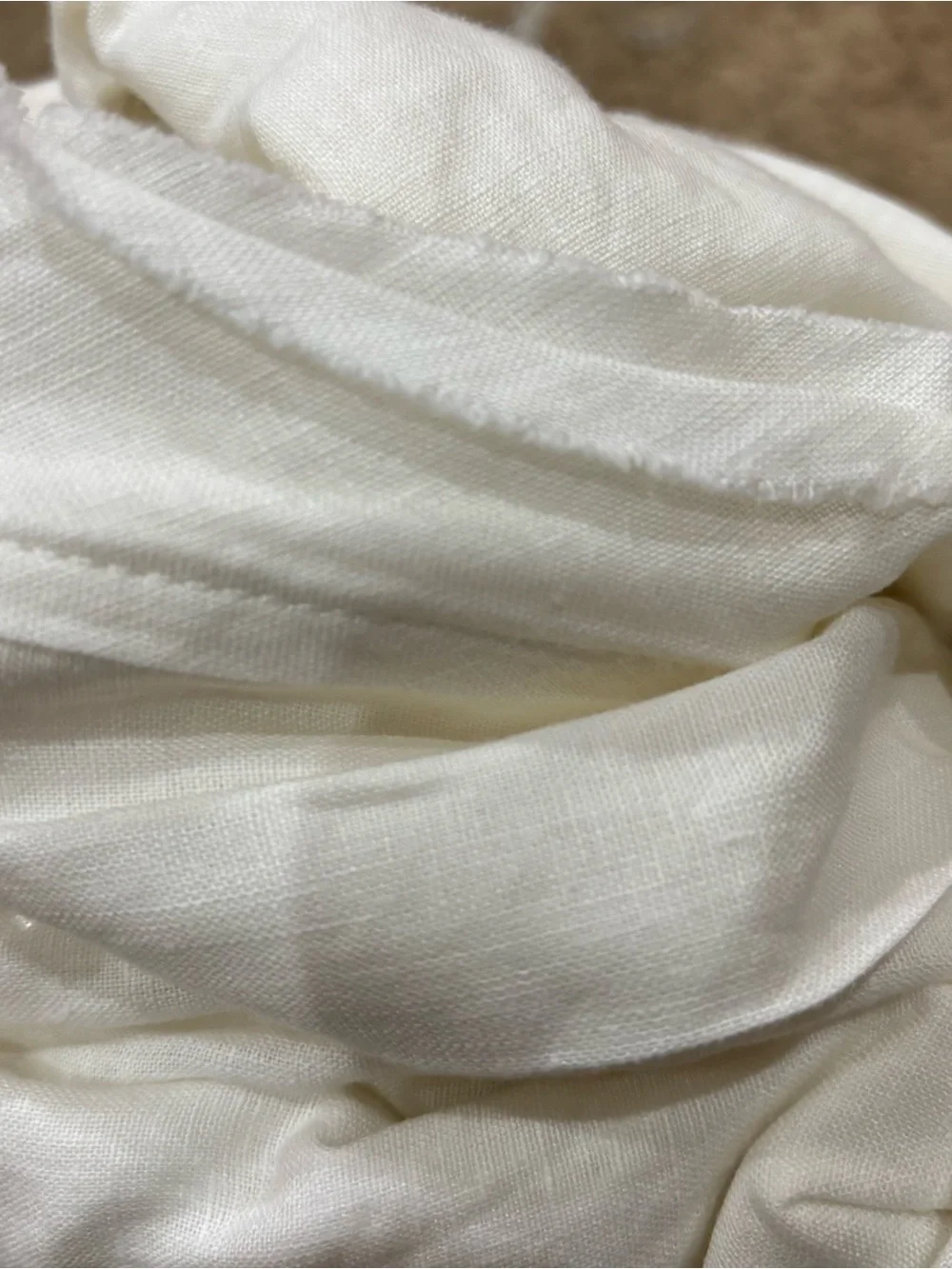 Quince Duvet Cover - White Linen Double Flange Full/Queen